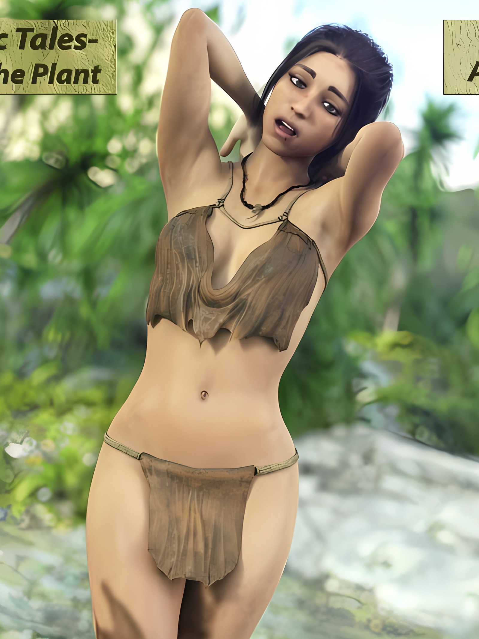 莎娜与植物 by Art of Venus